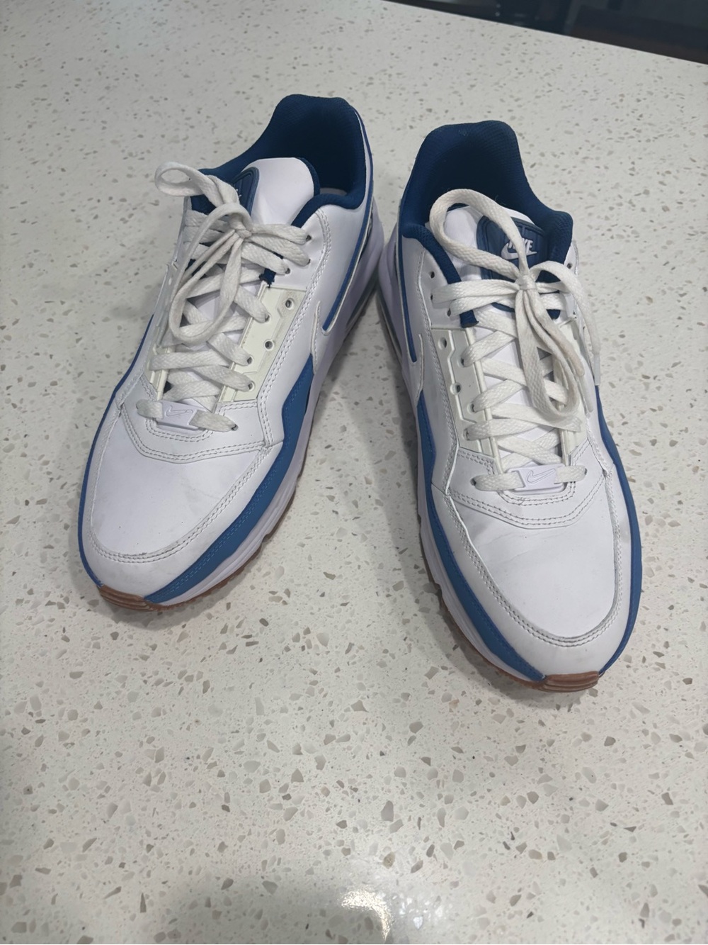 Nike Men’s White and Blue Air Max LTD Sneakers. Size 12 sneaker. - Picture 2 of 5